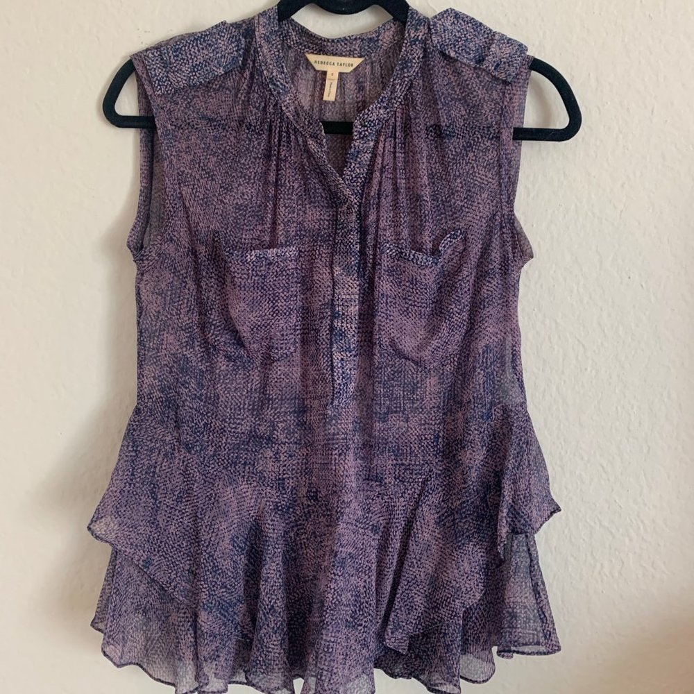 Rebecca Taylor Sheer Blouse